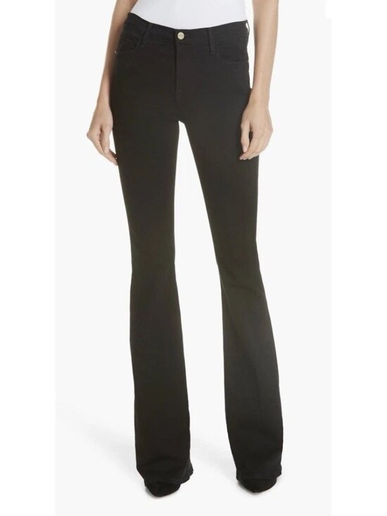 FRAME Denim - Frame Women’s Sz 26 Le High Flare Black Denim Jeans